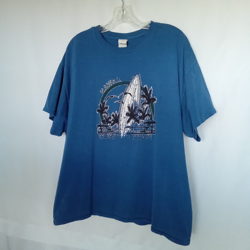 Vintage Blue Hawian Shirt Size XL